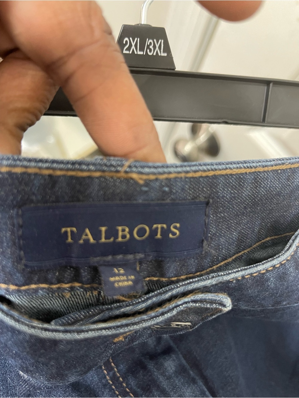 Talbots Dark Blue Denim Pencil Skirt - Picture 3 of 3